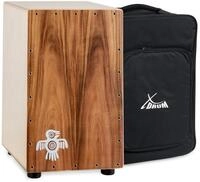 XDrum Cajon Peruana Koa mit Snare-Sound und Rucksack-Tasche, 2-St., inkl.