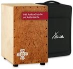 XDrum Cajon Peruana Hard Wood mit Snare-Effekt und Rucksack-Tasche, 2-St., inkl.