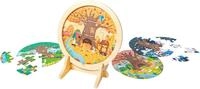 Hape Puzzle 4-Jahreszeiten-Lagenpuzzle, 56 Puzzleteile, leuchtet im Dunkeln