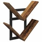 vidaXL Wandregal 43 x 15 x 47 cm Wandregal Altholz 43x15x47 cm Holzwerkstoff
