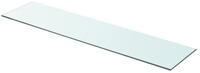 vidaXL Regal Regalboden Glas Transparent 90x20 cm, 1-tlg.