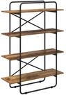 vidaXL B&uuml;cherregal B&uuml;cherregal 4 Ebenen 100 x 35 x 140 cm PB Eichenholz,...