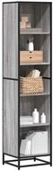 vidaXL B&uuml;cherregal, B&uuml;cherregal Grau Sonoma 40x35x170,5 cm Holzwerkstoff