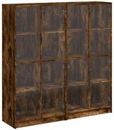 vidaXL Sideboard B&uuml;cherschrank mit T&uuml;ren R&auml;uchereiche 136x37x142cm...