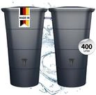 GARANTIA Regentonne IBIZA Regentonnen-SET eckig 400 L, graphite grey, 400 l