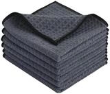KinHwa Mikrofaser Reinigungst&uuml;cher 30x30cm 6er Set Grau Saugstark...