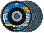 Pferd Schleifscheibe PFERD TOOLS POLIFAN F&auml;cherscheibe PFF 125x22,23 mm flach...