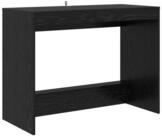 vidaXL Bett Bett-Schreibtisch Schwarz Eichen-Optik Holzwerkstoff (1-tlg)