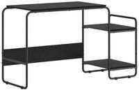 vidaXL Schreibtisch Schreibtisch mit Stauraum Schwarz Eichen-Optik (1-St)