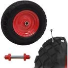 TRUTZHOLM Schubkarren-Rad Pannensicheres Vollgummi 4.80/4.00-8 grau/schwarz +...