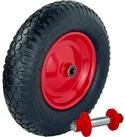 TRUTZHOLM Schubkarren-Rad 390x95 mm 4.80 4.00-8 Luftbereifung inkl. Achse...