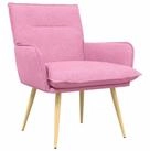 vidaXL Sessel Sessel Rosa Stoff (1-St)