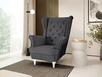 Beautysofa Ohrensessel Sessel FALCO Chesterfield Wohnzimmersessel Fernsehsessel