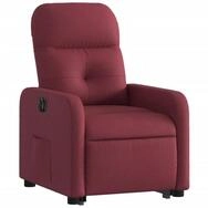 vidaXL Sessel Relaxsessel mit Aufstehhilfe Elektrisch Weinrot Stoff (1-St)