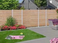 Woodtex Sichtschutzelement Sichtschutzzaun Rhombus L&auml;rche