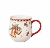 Hutschenreuther Becher My Mug Weihnachtsgeschirr, Porzellan, Jahresglocke,
