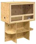 vidaXL Terrarium Terrarium Braun 80 x 50 x 100 cm OSB