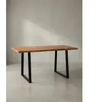 KADIMA DESIGN Esstisch Massivholz Esszimmertisch mit Baumkante, Industrial,...