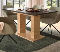 Inn.Furn S&auml;ulen-Esstisch Home-X (K&uuml;chentisch in Eiche Artisan und Grau,...