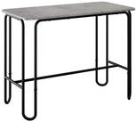 vidaXL Esstisch Esstisch 100 x 50 x 75 cm Holzwerkstoff Betongrau Rechtwinklig...