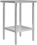vidaXL K&uuml;chenwagen 60 x 60 x 85 cm K&uuml;chen-Arbeitstisch 60x60x85 cm Edelstahl