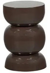 WOOOD Beistelltisch Breno - Metall Dunkelbraun, &Oslash; 30 cm, Leichtgewicht, mit