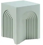 en.casa Beistelltisch, &raquo;Elverumn&laquo; MDF in Arch-Design 45 x 35 x 35 cm Gr&uuml;n...