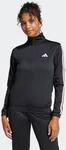 Sweatjacke ADIDAS SPORTSWEAR "DAYREADY", Damen, Gr. L, schwarz (schwarz, clear pink),