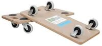 TRUTZHOLM Transportroller 2er Set Transportroller SOFT WHEEL indoor MDF Platte...