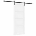 vidaXL Zimmert&uuml;r 83 x 202 cm Schiebet&uuml;r Wei&szlig; 83x202 cm Massives Kiefernholz...