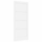 vidaXL Zimmert&uuml;r 86 x 198,5 cm Interior T&uuml;r Wei&szlig; 86x198,5 cm Sperrholz