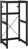 vidaXL Badregal Badezimmer Waschtischgestell Schwarz 40x38x83 cm Eisen, 1-tlg.
