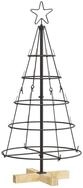 vidaXL K&uuml;nstlicher Weihnachtsbaum Weihnachtsdeko mit St&auml;nder Schwarz 60 cm...