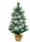 COSTWAY K&uuml;nstlicher Weihnachtsbaum, 34 schneebedeckte Spitzen PVC Nadeln 60cm