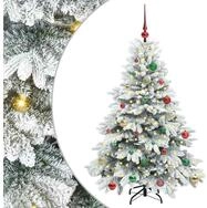 vidaXL LED Baum K&uuml;nstlicher Weihnachtsbaum mit 150 LEDs Wei&szlig; 150 cm PE und PVC