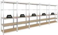 PROREGAL&reg; Schwerlastregal MegaDeal Garagenregal Steckregal Lagerregal RAGNAR mit 5