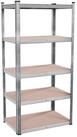 TroniTechnik Regal Schwerlastregal mit 5 Holzb&ouml;den, edel verzinkt, Standregal,...