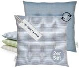 TOM TAILOR Stuhlkissen FRESHSTRIPE2ER Sitzkissen 2er Sparset, 40 x 40 cm in Navy