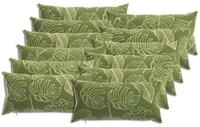 vidaXL Kissenbezug Kissenbezug 12 pcs HEERLEN Blattdesign 40 x 80 cm Polyester,...