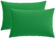 vidaXL Kissenbezug Kissenbezug 2 pcs HEERLEN Gr&uuml;n 50 x 80 cm Polyester, (2...