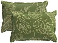 vidaXL Kissenbezug Kissenbezug 2 stk. HOUTEN Blattdesign 50 x 80 cm Polyester,...