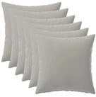 vidaXL Kissenbezug Kissenbezug 6 pcs HEERLEN Grau 35 x 35 cm Polyester, (6...