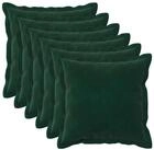 vidaXL Kissenbezug Kissenbezug 6 pcs HOUTEN Dunkelgr&uuml;n 50 x 50 cm Samt, (6...