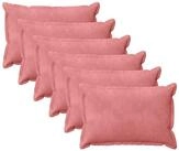 vidaXL Kissenbezug Kissenbezug 6 pcs HOUTEN Rosa 50 x 75 cm Samt, (6 St&uuml;ck)