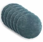 vidaXL Kissenbezug Kissenbezug 6 stk. HEERLEN Blau &Oslash; 40 cm Chenille-Stoff, (6