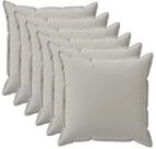 vidaXL Kissenbezug Kissenbezug 6 stk. HOUTEN Grau 45 x 45 cm Polyester, (6...