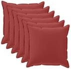 vidaXL Kissenbezug Kissenbezug 6 stk. HOUTEN Weinrot 40 x 40 cm Polyester, (6...