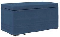 vidaXL Barhocker Hocker Blau 81 x 41 x 40 cm Stoff und Pressholz (1 St)