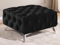 S-Style M&ouml;bel Polsterhocker Chesterfield Whitby, mit goldenen, silbernen oder