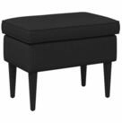vidaXL Hocker Hocker Schwarz 55 x 35 x 41 cm Stoff (1 St)